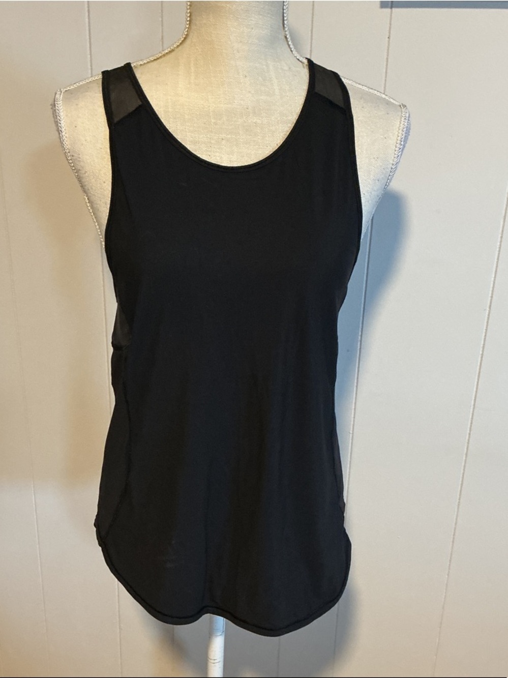lululemon athletica Black Mesh-Trim Athletic Tank